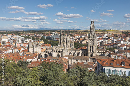 Panoramic View of Burgos Cathedral, Spain
