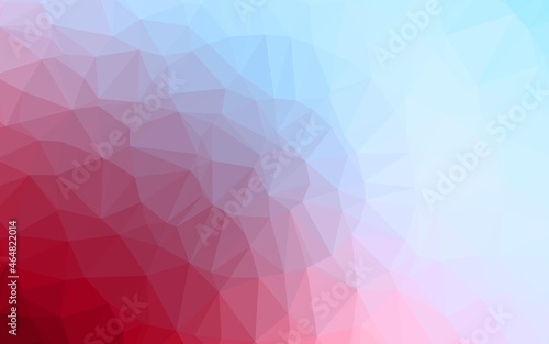 Light Blue  Red vector triangle mosaic texture.