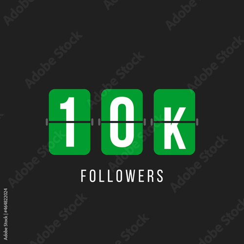 thank you 10k followers, social media vector squared post template