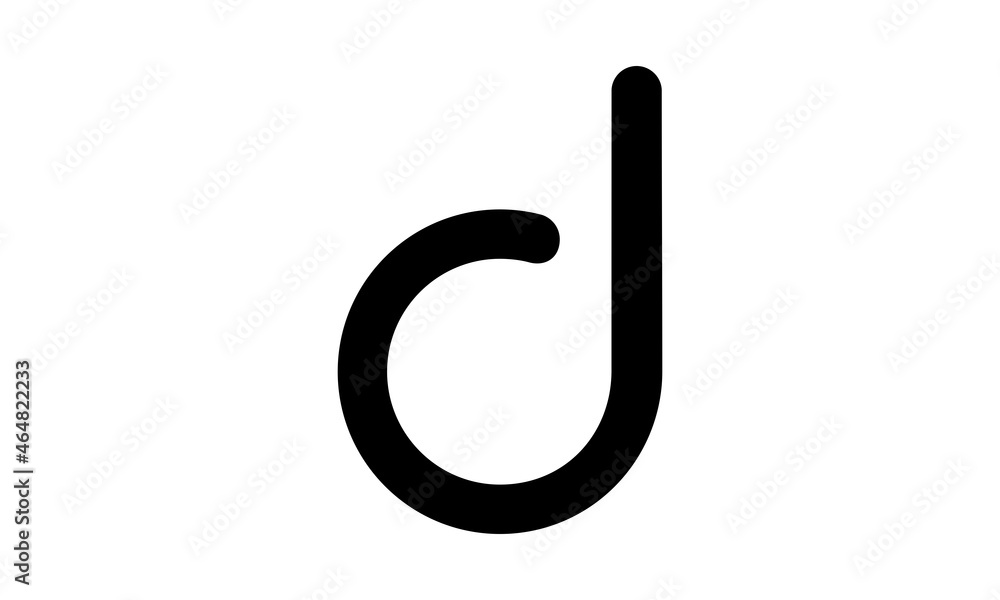 D letter icon simple logo D letter icon simple logo