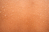 Water or sweat drops on human skin. Wet skin
