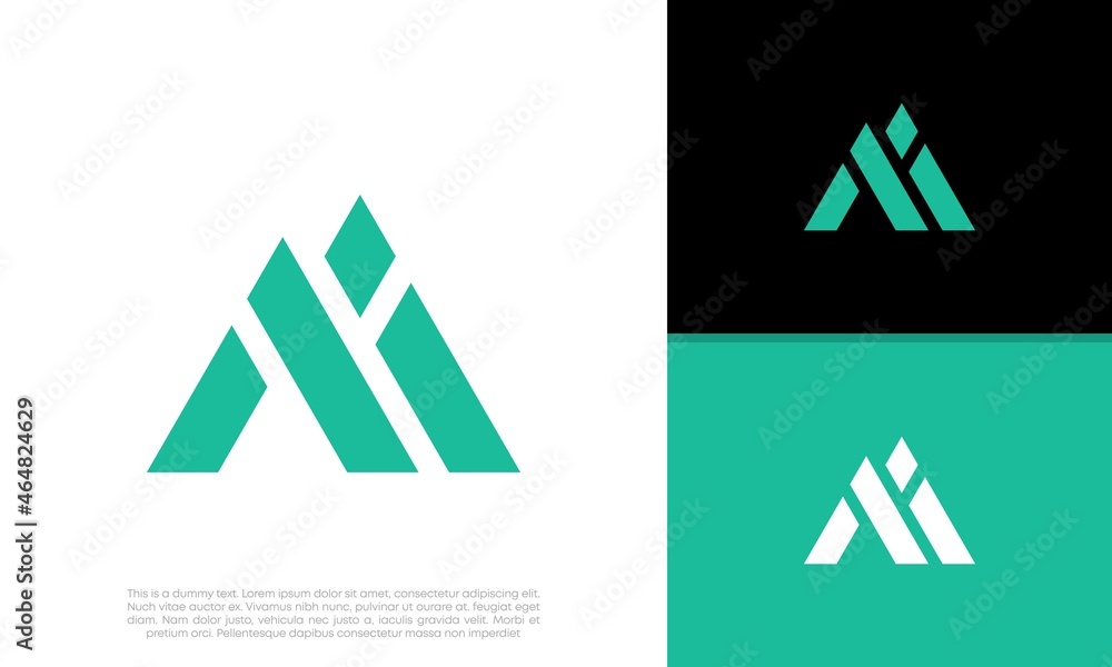 Initials M logo design. Initial Letter Logo.
Initials M logo design. Initial Letter Logo.