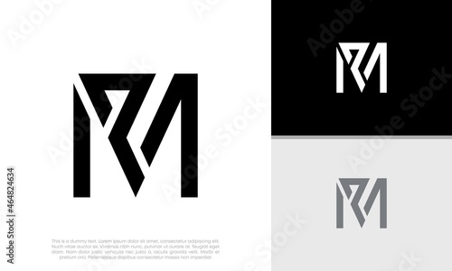 Initials MP. PM logo design. Initial Letter Logo. 