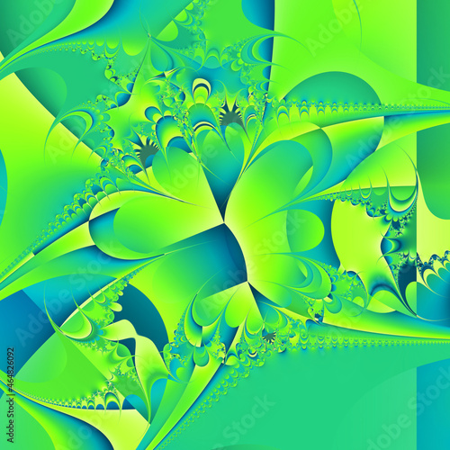 Abstract Computer generated Fractal design