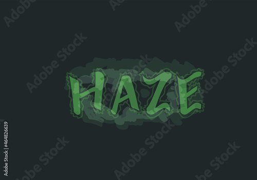 Cannabis haze concept vector illustration 