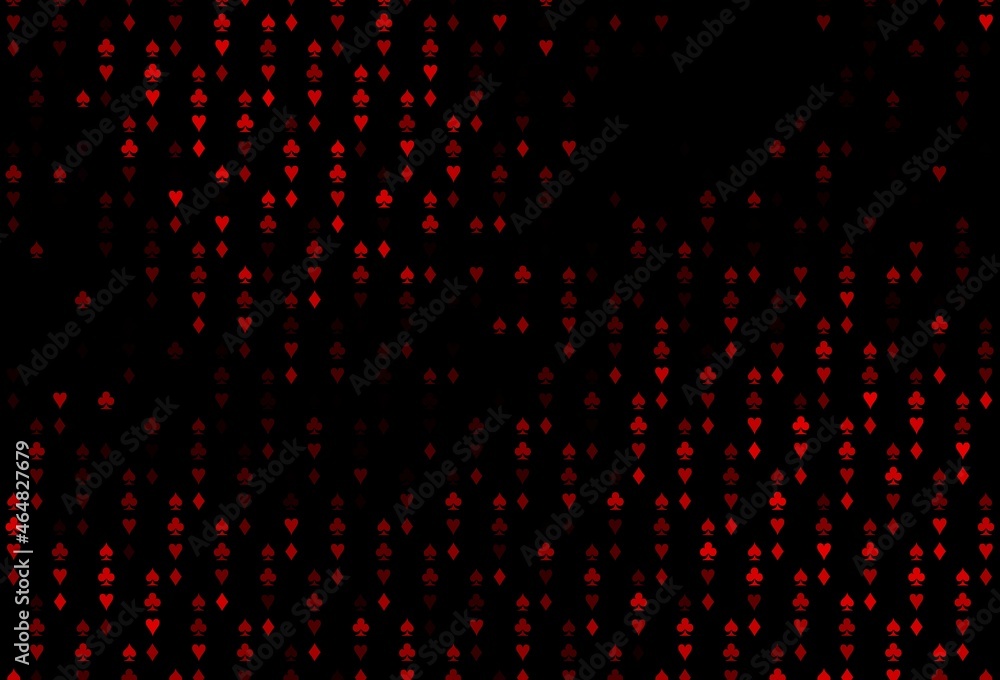 Dark Red vector layout with elements of cards. Dark Red vector layout with elements of cards.
