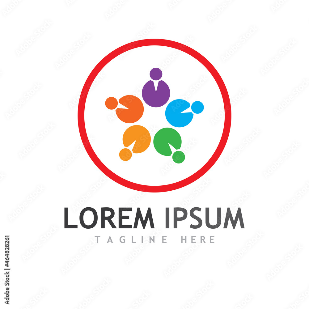 Community, network and social icon Community, network and social icon