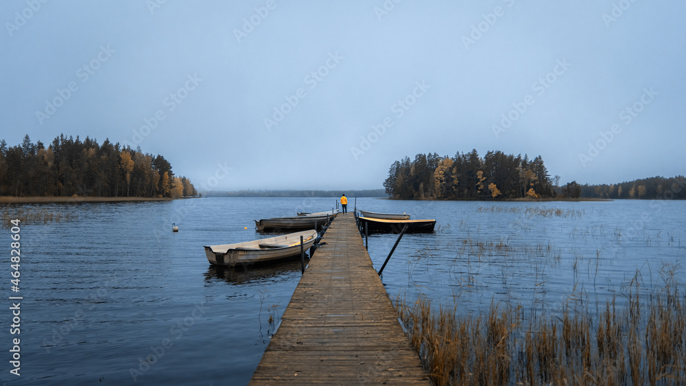 Fototapeta premium morning on the lake