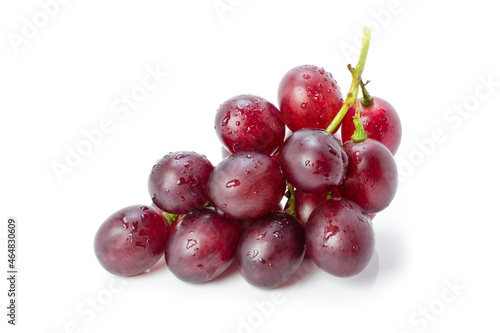 bunch of red grapes isolated