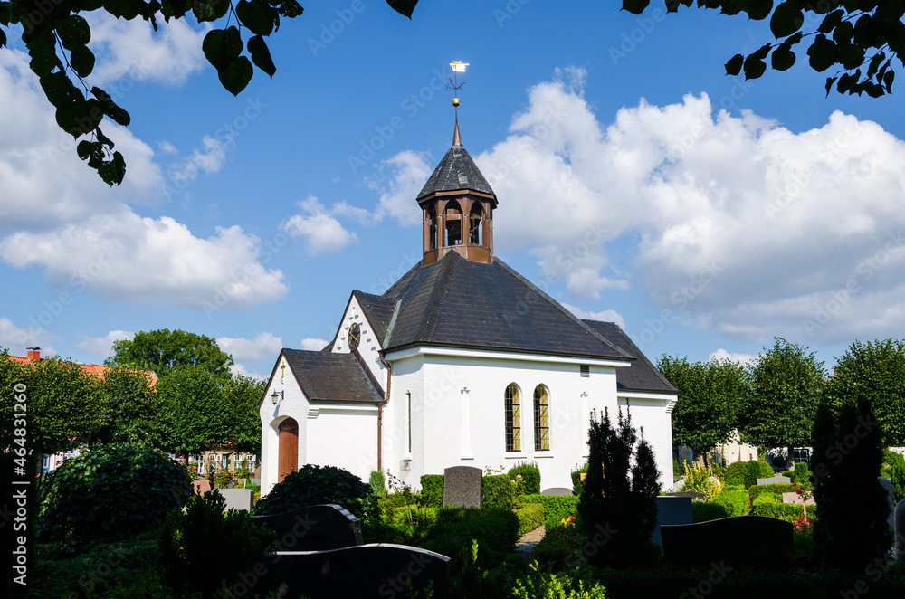 Chapel Cemetery Holm in the centre of the historic fishing village Holm in Schleswig, Germany Chapel Cemetery Holm in the centre of the historic fishing village Holm in Schleswig, Germany