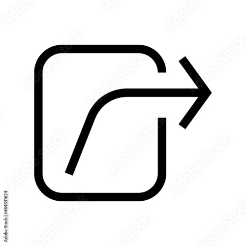 share icon on white background	
