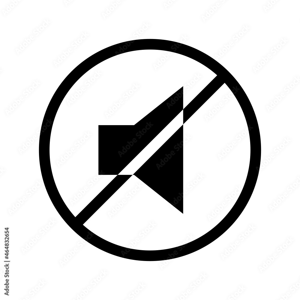 sound off icon on white background
sound off icon on white background