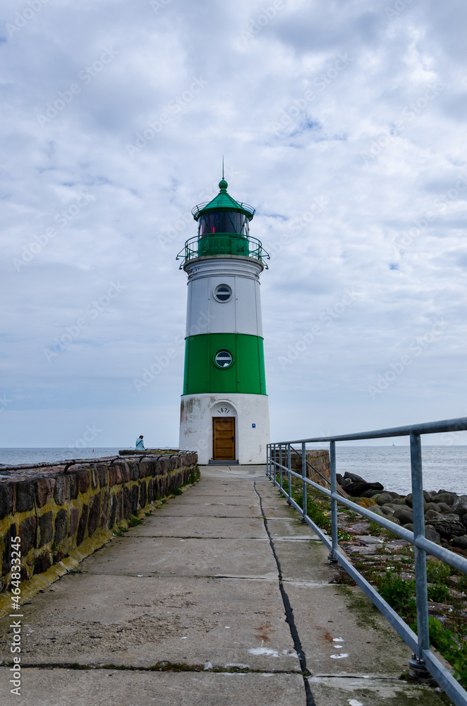 The Lighthouse of Schleimünde at Western coast of Baltic Sea marks the entrance from the sea into the Schlei. The beacon was built in 1871.