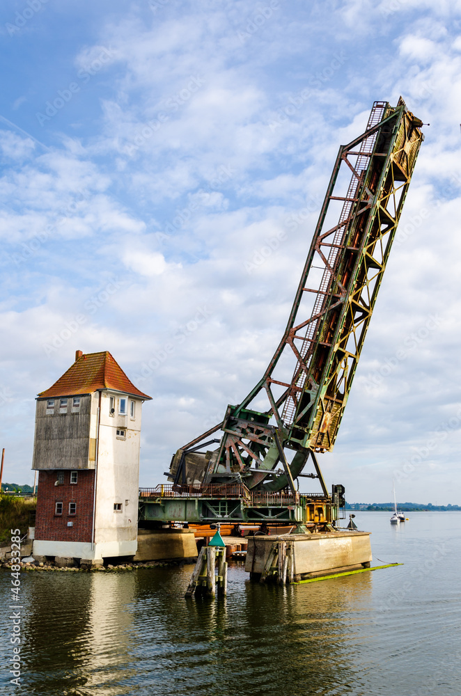 The Lindaunis Bridge is a bascule bridge crossing the Schlei, an inlet of the Baltic Sea in Schleswig-Holstein, at one of its narrowest parts