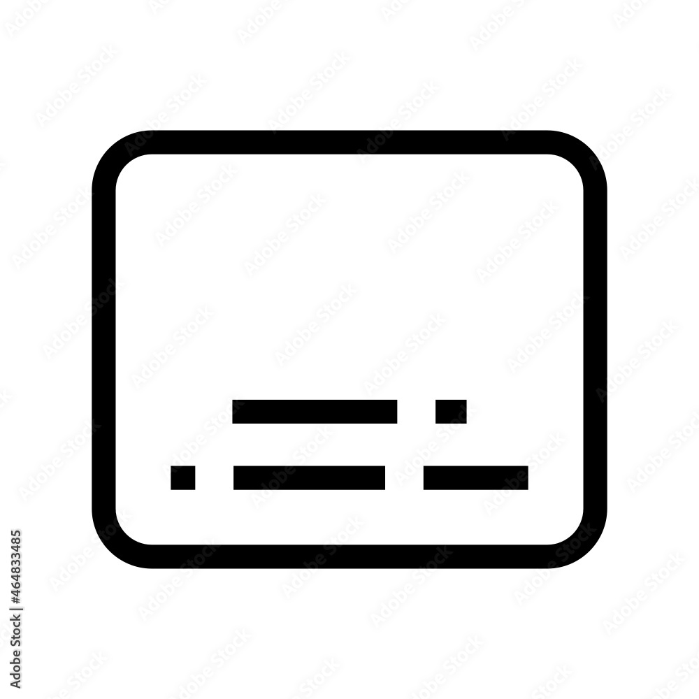 Obraz premium subtitle icon on white background 