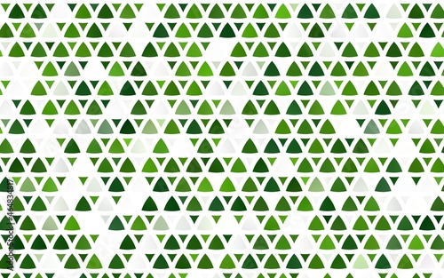 Light Green vector seamless backdrop with lines  triangles.