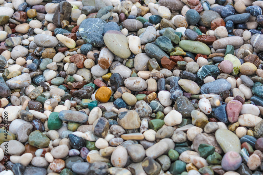beautiful colorful stone pebbles on the beach beautiful colorful stone pebbles on the beach