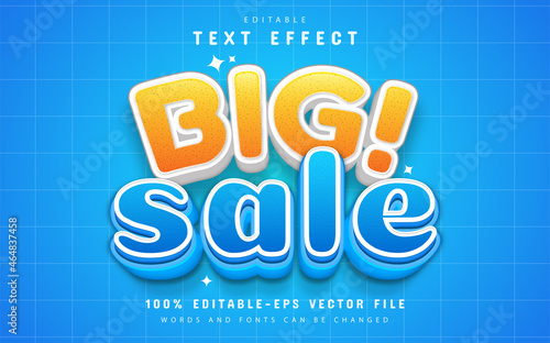 Big sale text effect editable