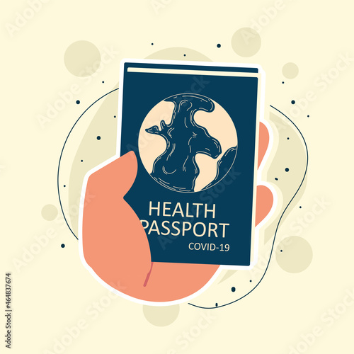 health passport in hand