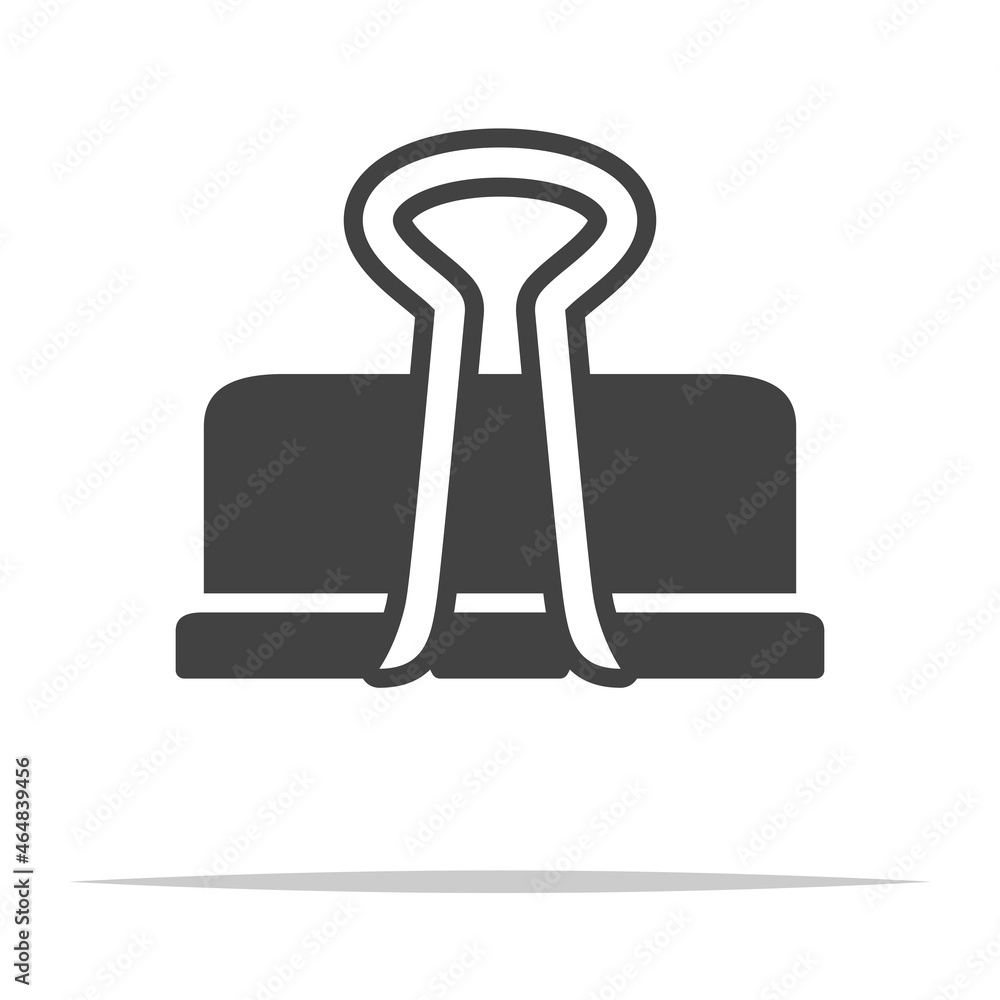 Paper binder clip icon transparent vector isolated Stock Vector | Adobe ...