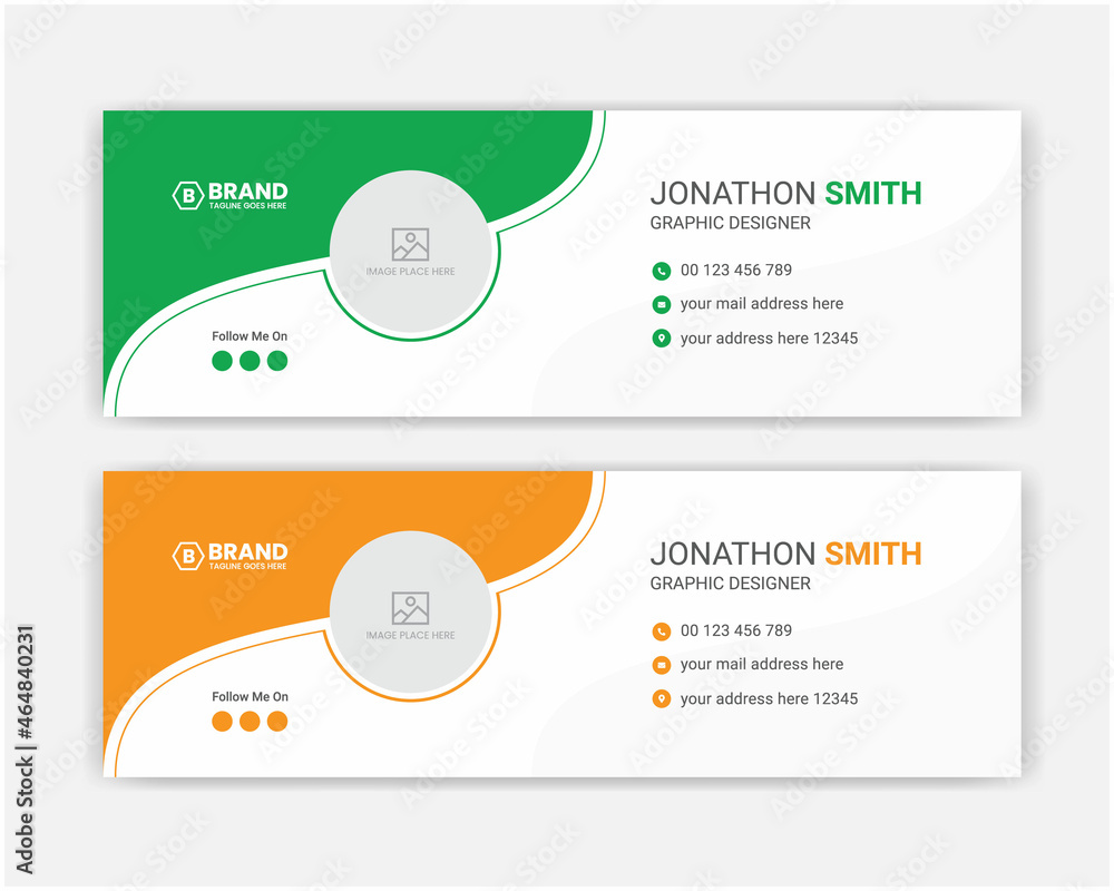 Professional creative email signature design template, email signature layout Professional creative email signature design template, email signature layout
