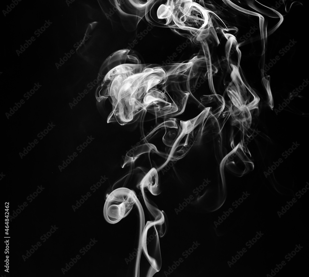 custom made wallpaper toronto digitalabstract fragment movement of white smoke on black background.