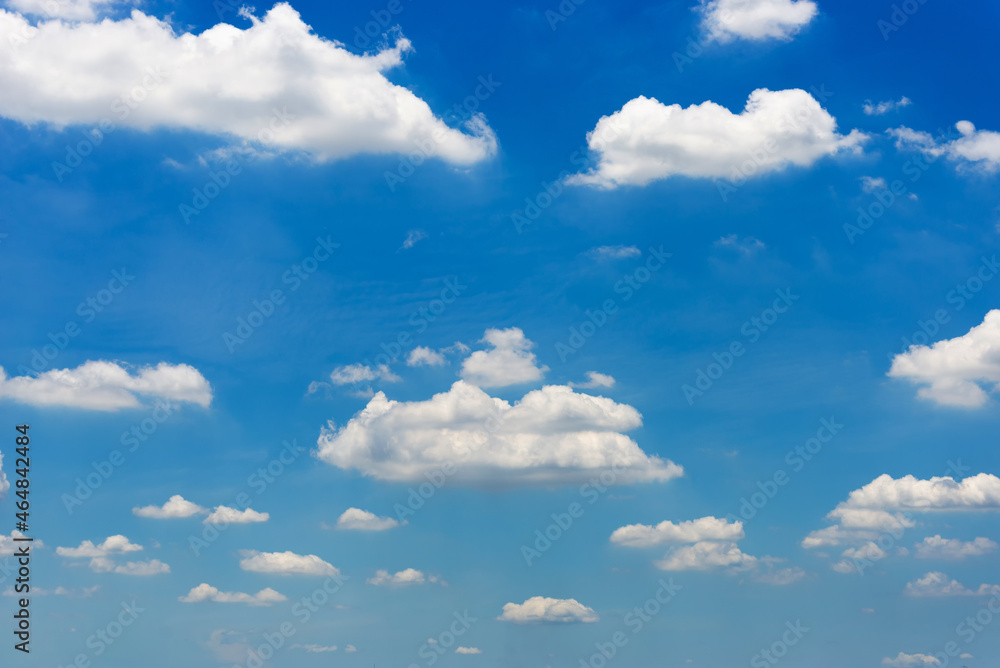 beautiful blue sky and white fluffy cloud horizon outdoor for background. beautiful blue sky and white fluffy cloud horizon outdoor for background.