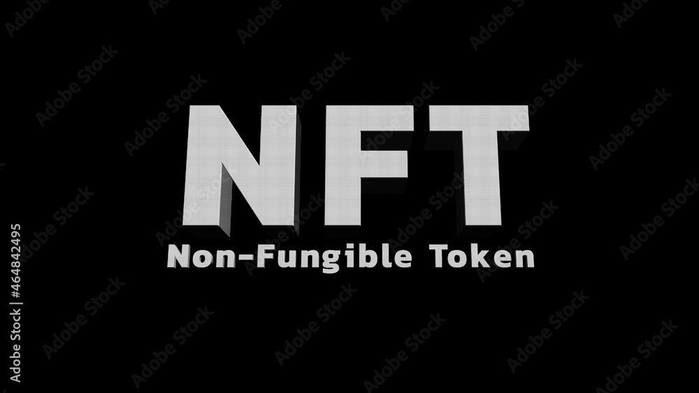 Non-fungible token hologram on virtual digital screen, nft with network circuit and globe