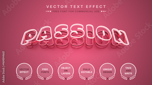 Passion - Editable Text Effect, Font Style