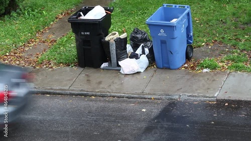 jour des poubelles en ville