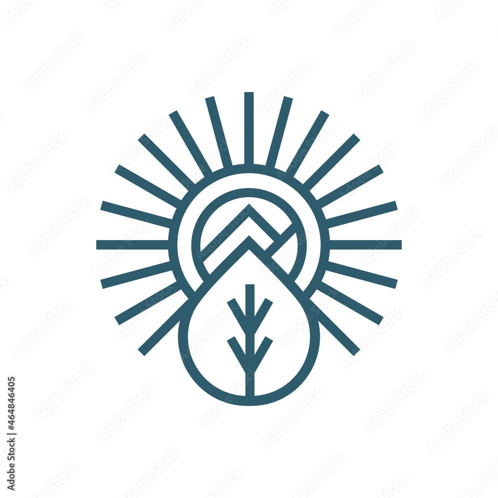 Modern, Minimalist, Abstract Nature Organic Vector Logo Line Art Design Illustration Modern, Minimalist, Abstract Nature Organic Vector Logo Line Art Design Illustration