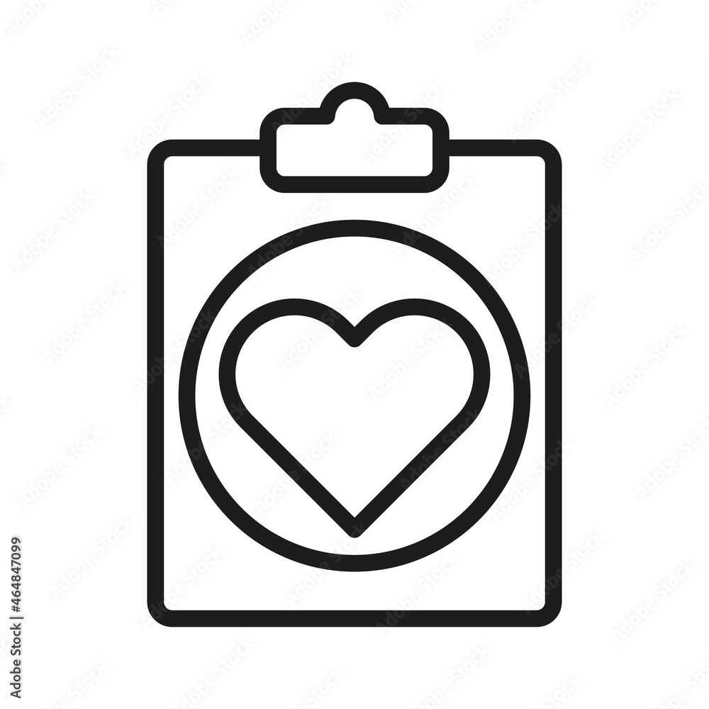 Clipboard line icon in trendy style. Stroke vector pictogram isolated on a white background. Clipboard line icon in trendy style. Stroke vector pictogram isolated on a white background.