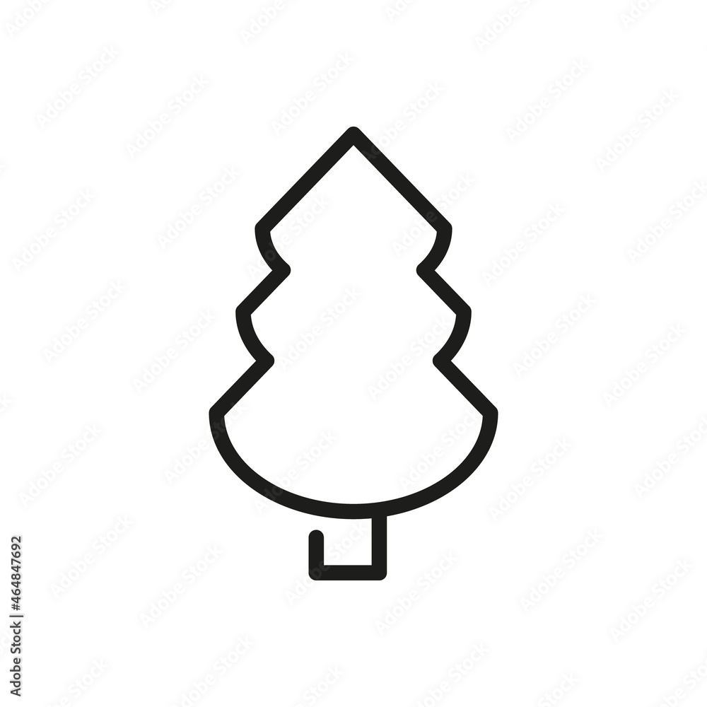 Christmas Outline Vector Icon. Illustration Of A Stroke Vector On A White Background. For App And Website