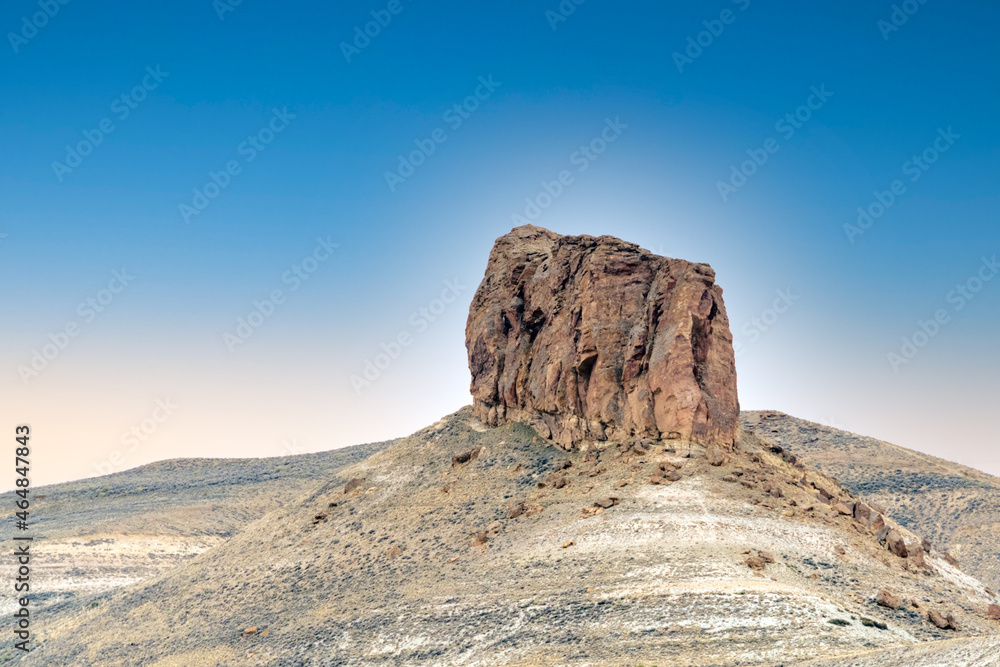 Fototapeta premium Rugged desert landscape mountain in New Mexico.