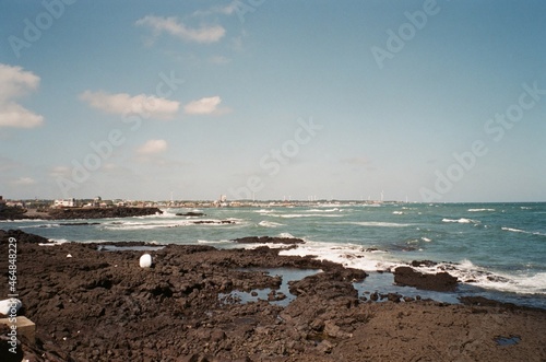 sea in jeju island photo