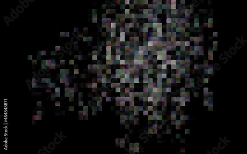 Dark Silver, Gray vector backdrop with rectangles, squares.