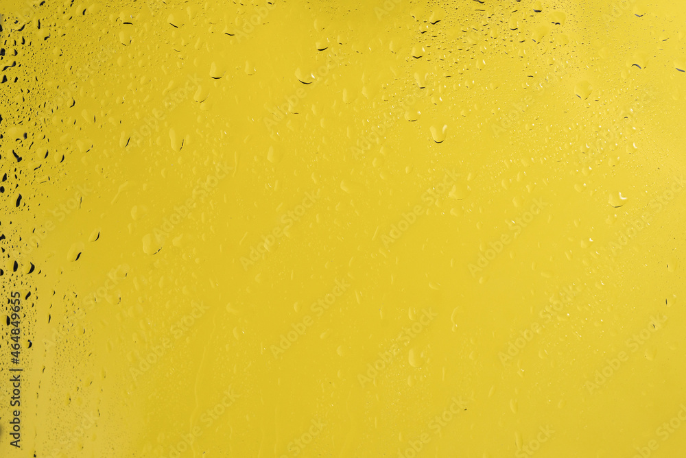 Yellow backgrond with water drops. Yellow backgrond with water drops.