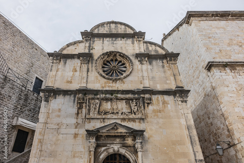 St. Saviour Church (Crkva Sv. Spasa, 1528) - a small votive church located in old town of Dubrovnik. St. Saviour Church - fine example of the town's Renaissance architecture. Dubrovnik, Croatia. photo