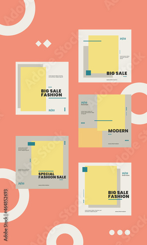 Social media promotional business vector file