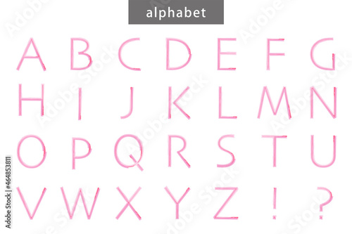 英語 フォント アルファベット 水彩 パステル ベクター 素材 イラスト