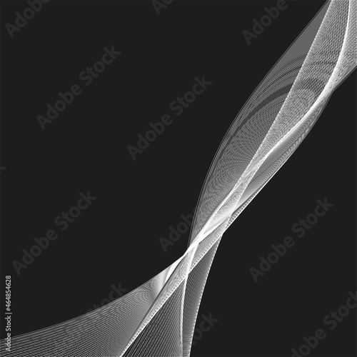 linear pattern of light stripes on a dark background