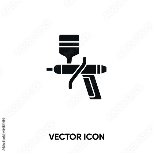 Spray gun vector icon. Modern, simple flat vector illustration for website or mobile app.Airbrush car paint symbol, logo illustration. Pixel perfect vector graphics	