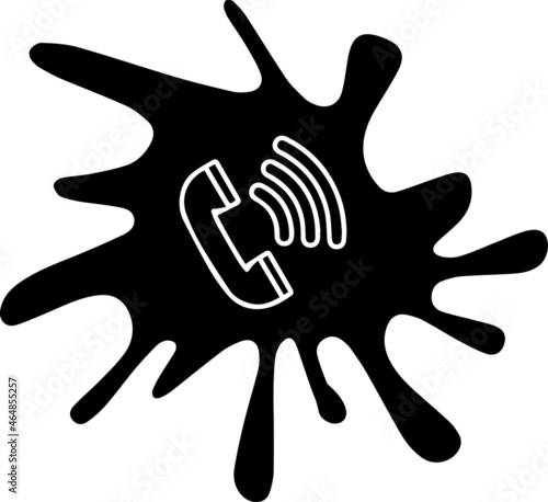 Phone, logo, icon, social media, color image