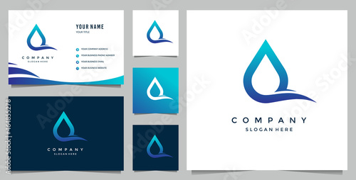 Water logo and business card