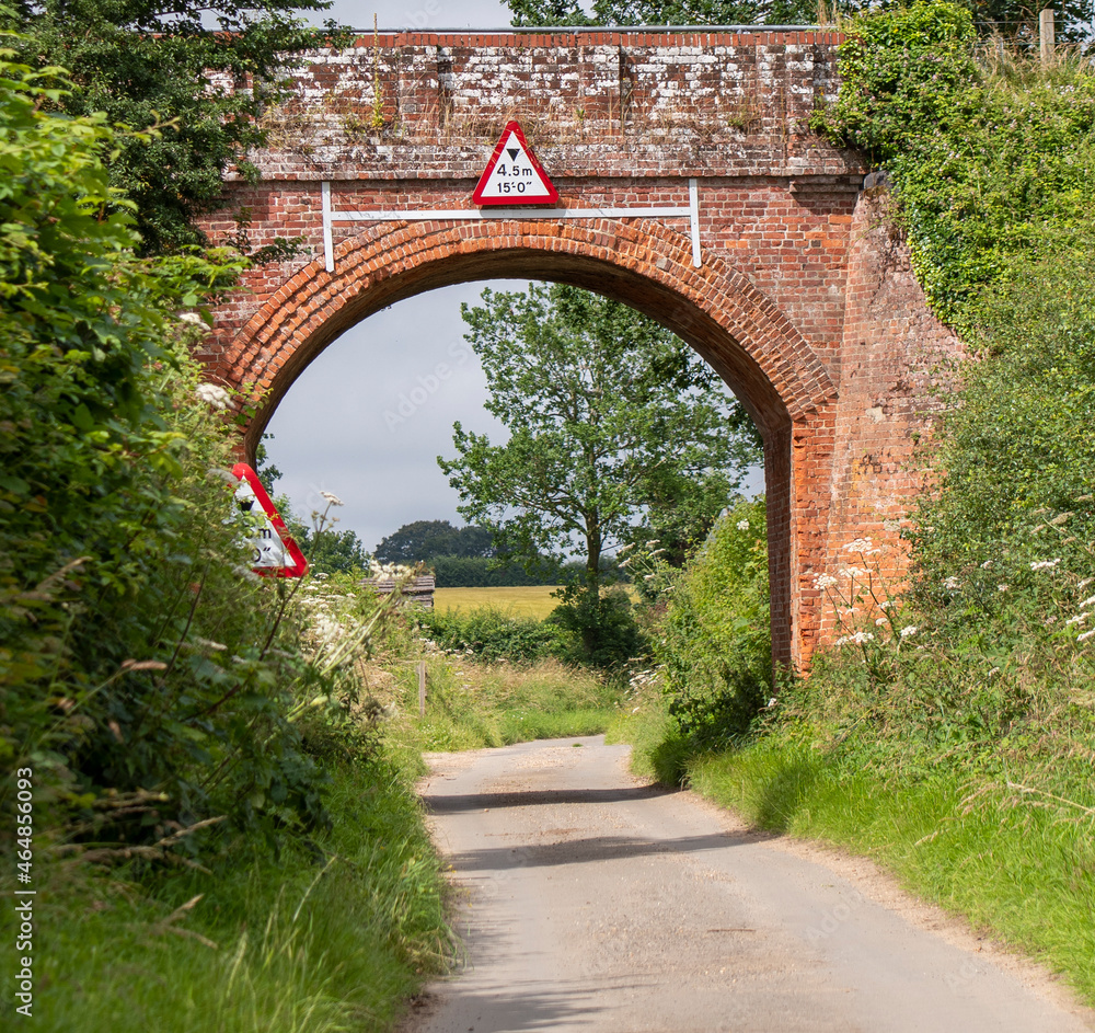 Arch bridge on a country lane