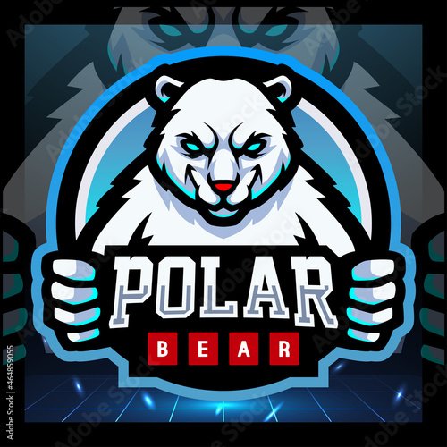 Polar bear mascot. esport logo design