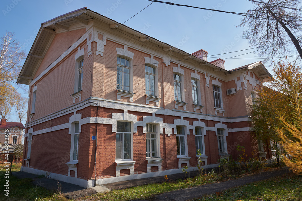 Former officers house of the 180th Vindavsky Infantry Regiment. The military town for the regiment was built in the period 1911-1914.