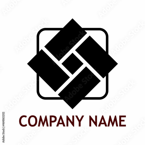 paving company logo, a simple flat design
