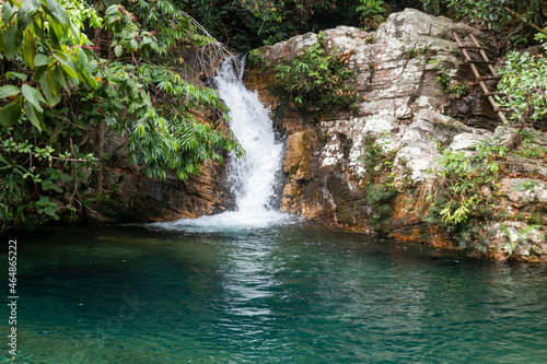 Cachoeira Barbarinha, próxima a cachoeira de Santa Barbara, localizada em Cavalcante, Goias © Marcos