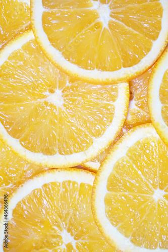 Fresh orange background, Top view of orange.